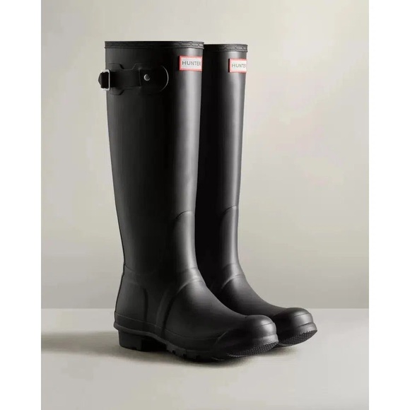 Hunter Shoes - Matte black original tall Hunter boots